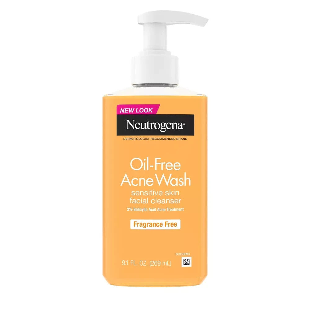 Neutrogena Oil-Free Acne Wash for Sensitive Skin 9.1 oz Fragrance-Free