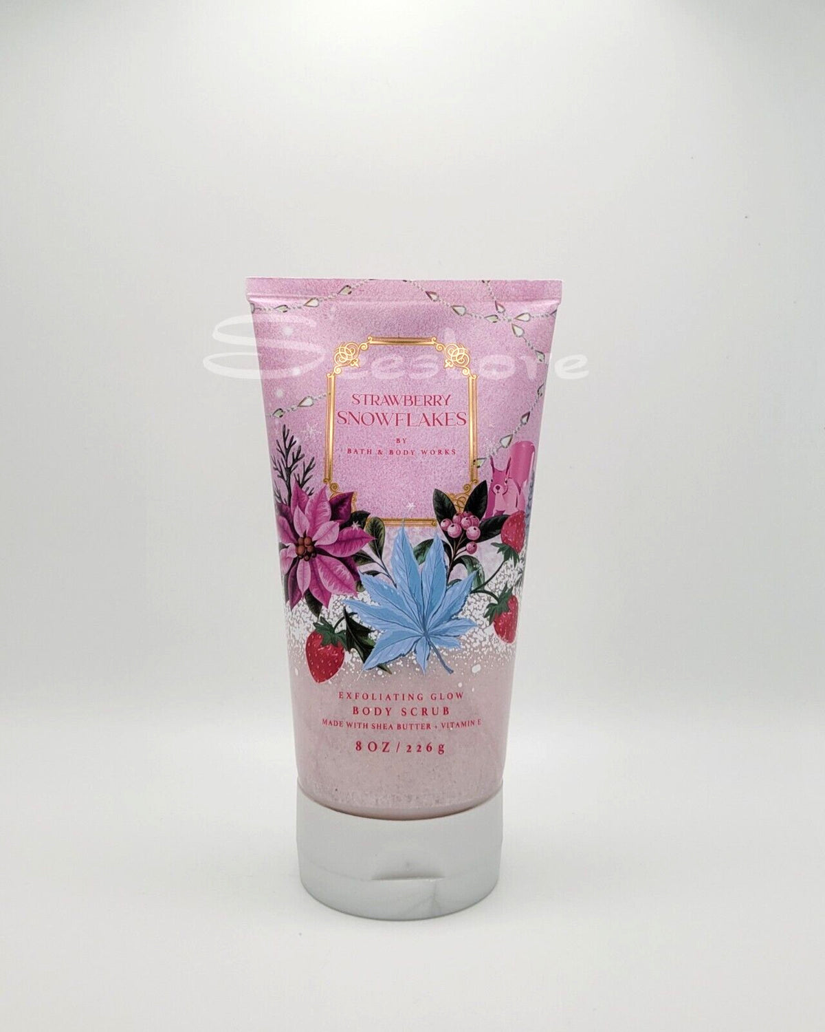 Bath & Body Works Strawberry Snowflakes Exfoliating Glow Scrub 8 oz