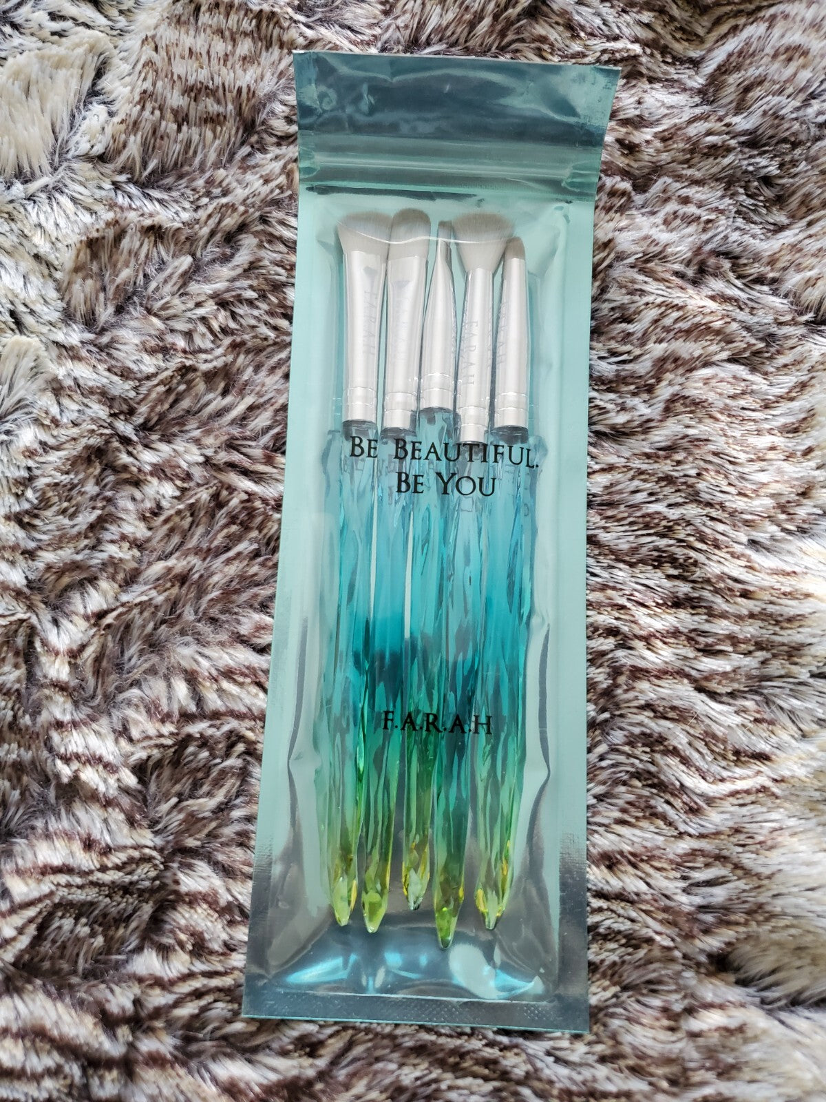 Be Beautiful Be You Blue Brush Set - Hair & Makeup Brush Collection