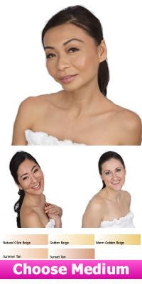 Set of 3 Matte Airbrush Foundation Bases - Warm Golden Beige & Soft Shade