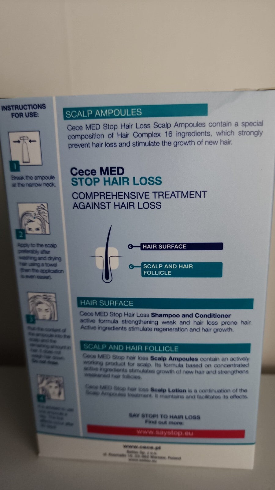 Cece Med Prevent Hair Loss Scalp Ampoules against 30x7ml