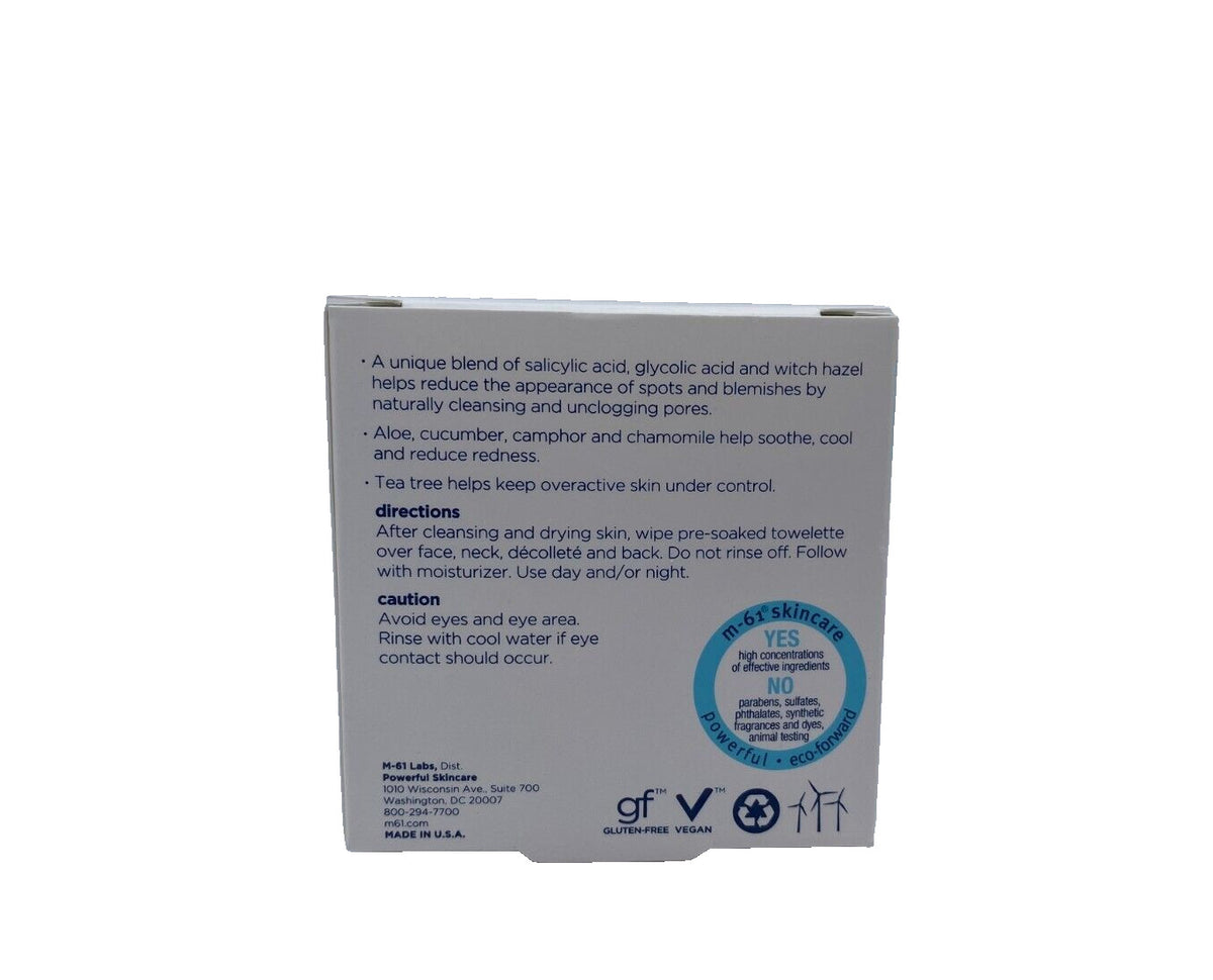 Power Spot Pad - 1 Minute Daily Clarifying Face Pads with 10 Treatments