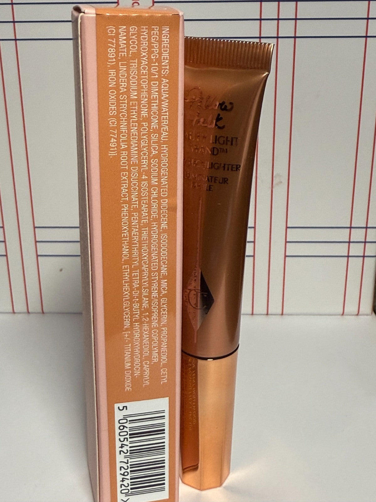 Charlotte Tilbury Beauty Light Wand Highlighter Pillow Talk 2 Medium 0.4oz