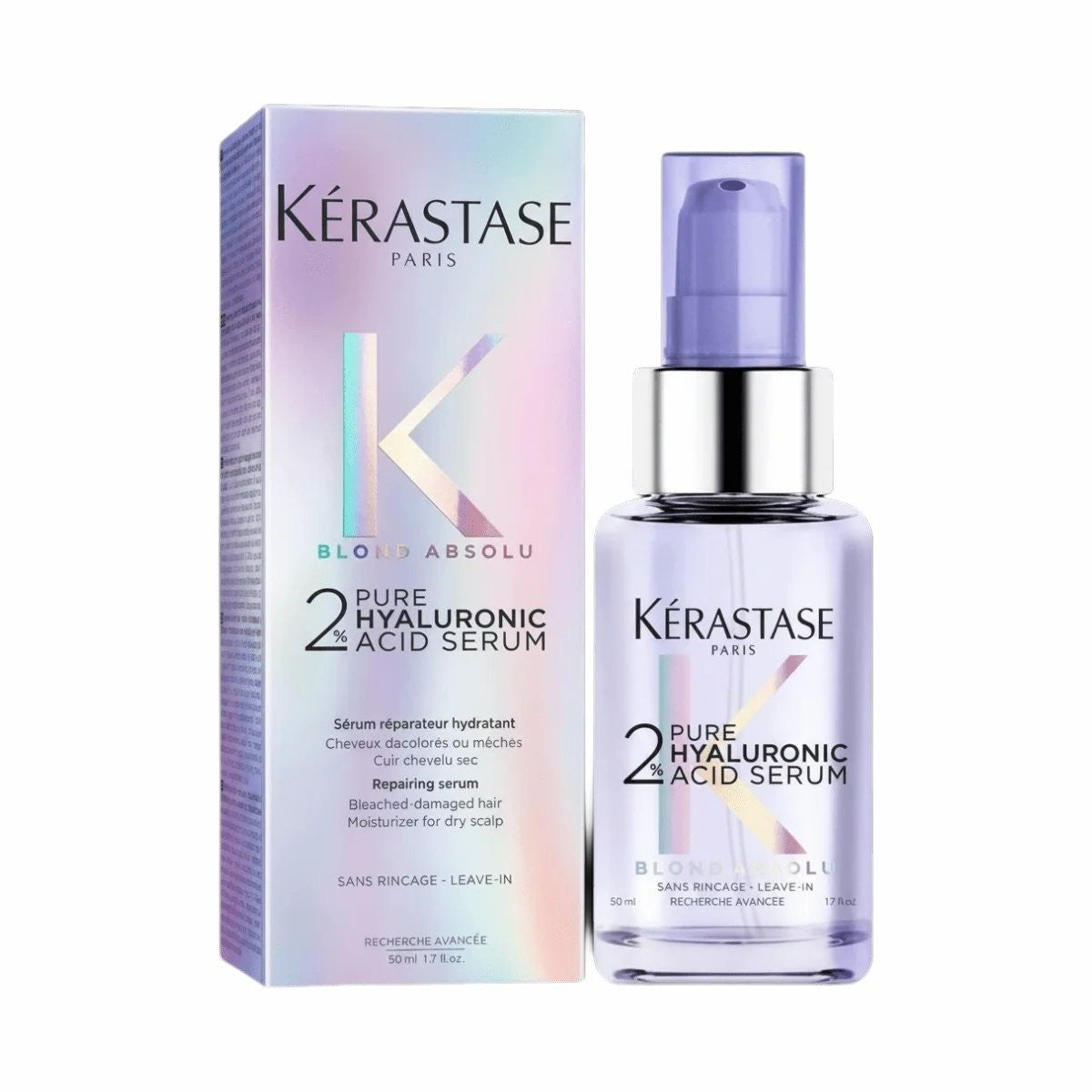 Kérastase Blond Absolu 2% Hyaluronic Acid Hair Serum - Moisturizing & Repairing, 50ml