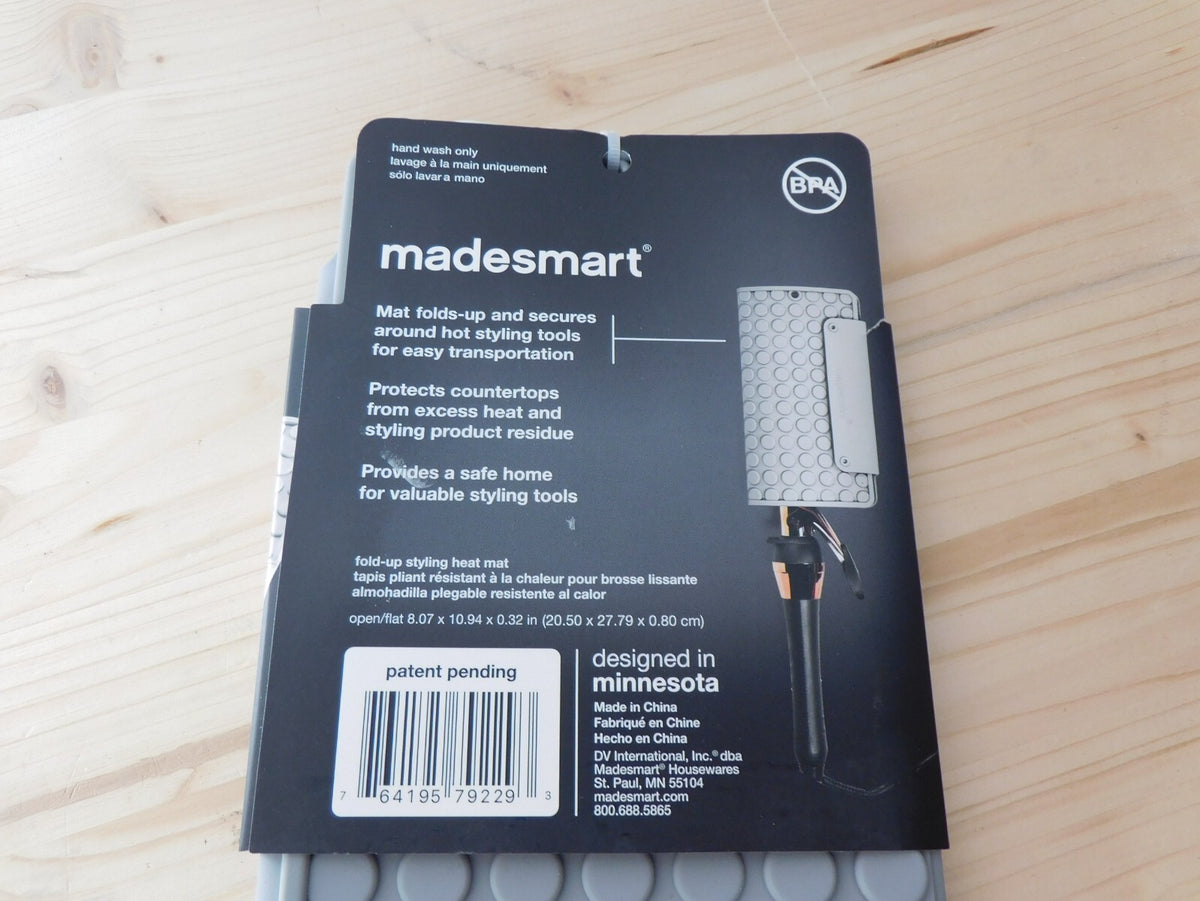 Heat Resistant Styling Heat Mat Surface Protector for Hot Tools - Gray
