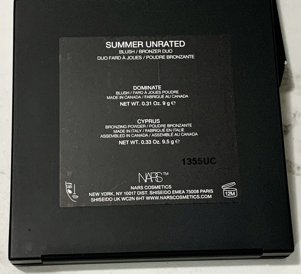 NARS Summer Unrated Blush Bronzer Duo - Full Size, Dominate & Cyprus