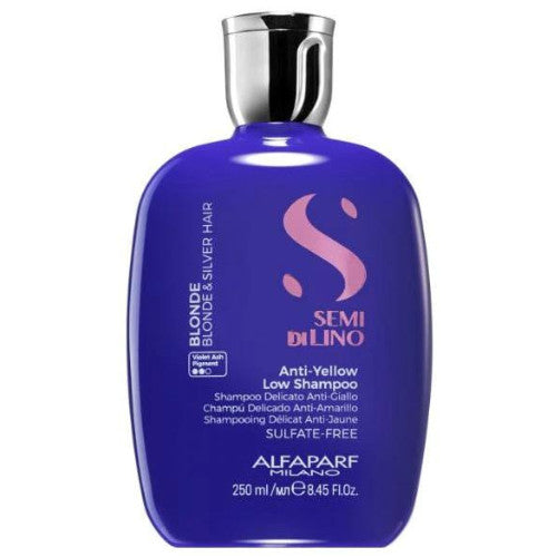 Alfaparf Semi Di Lino Anti-Yellow Low Shampoo 8.45 oz for Blonde & Silver Hair