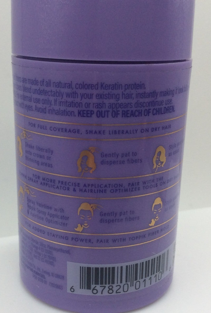Hair Building Fibers Black 0.42oz - Volumizing Micro Fibers