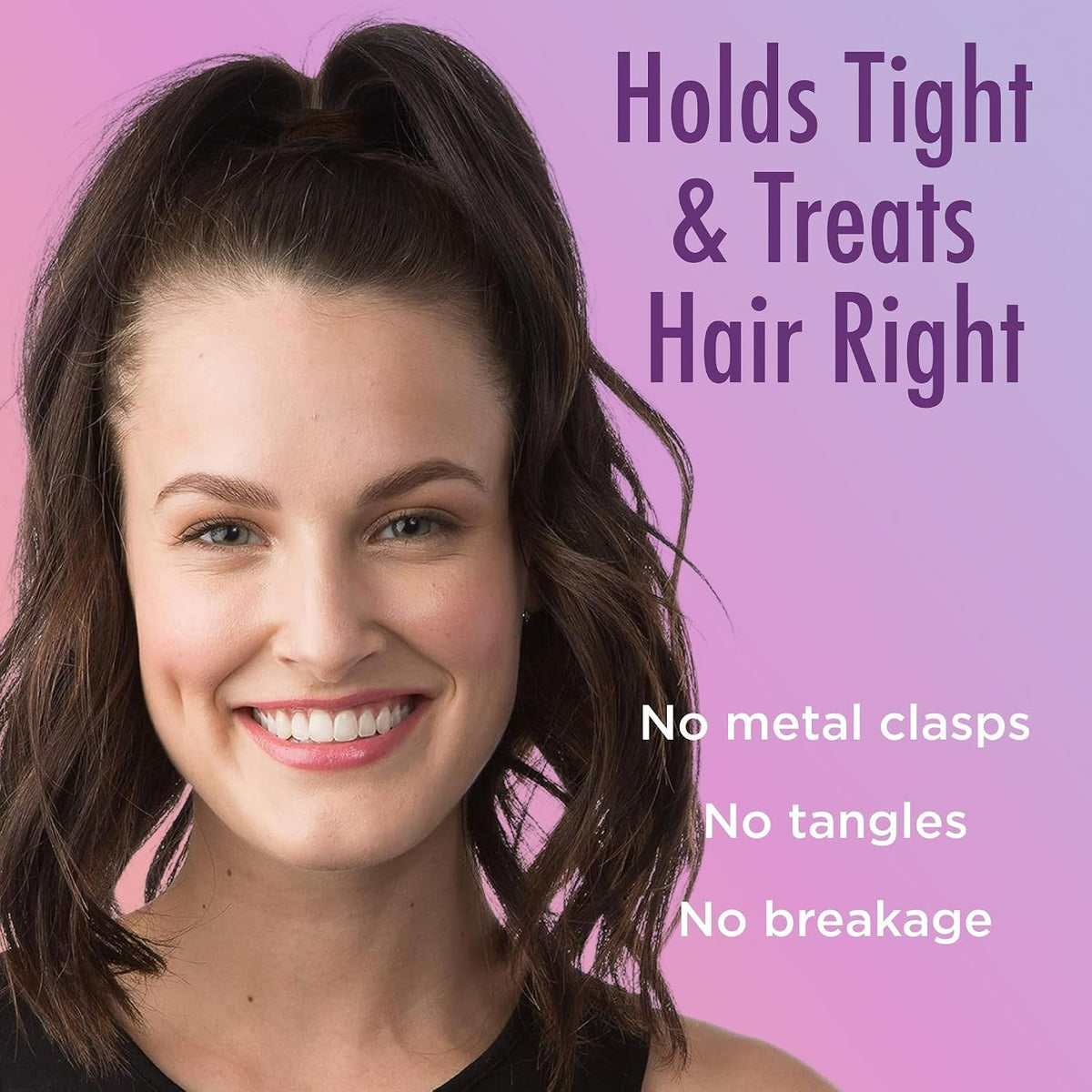 30 Count Ouchless Hair Elastics - No Pull, Damage-Free Hold for All