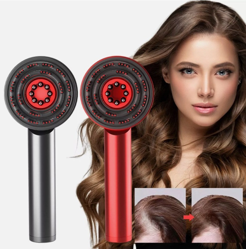 Red Light Scalp Massage Comb - 3 Modes, 72 Teeth