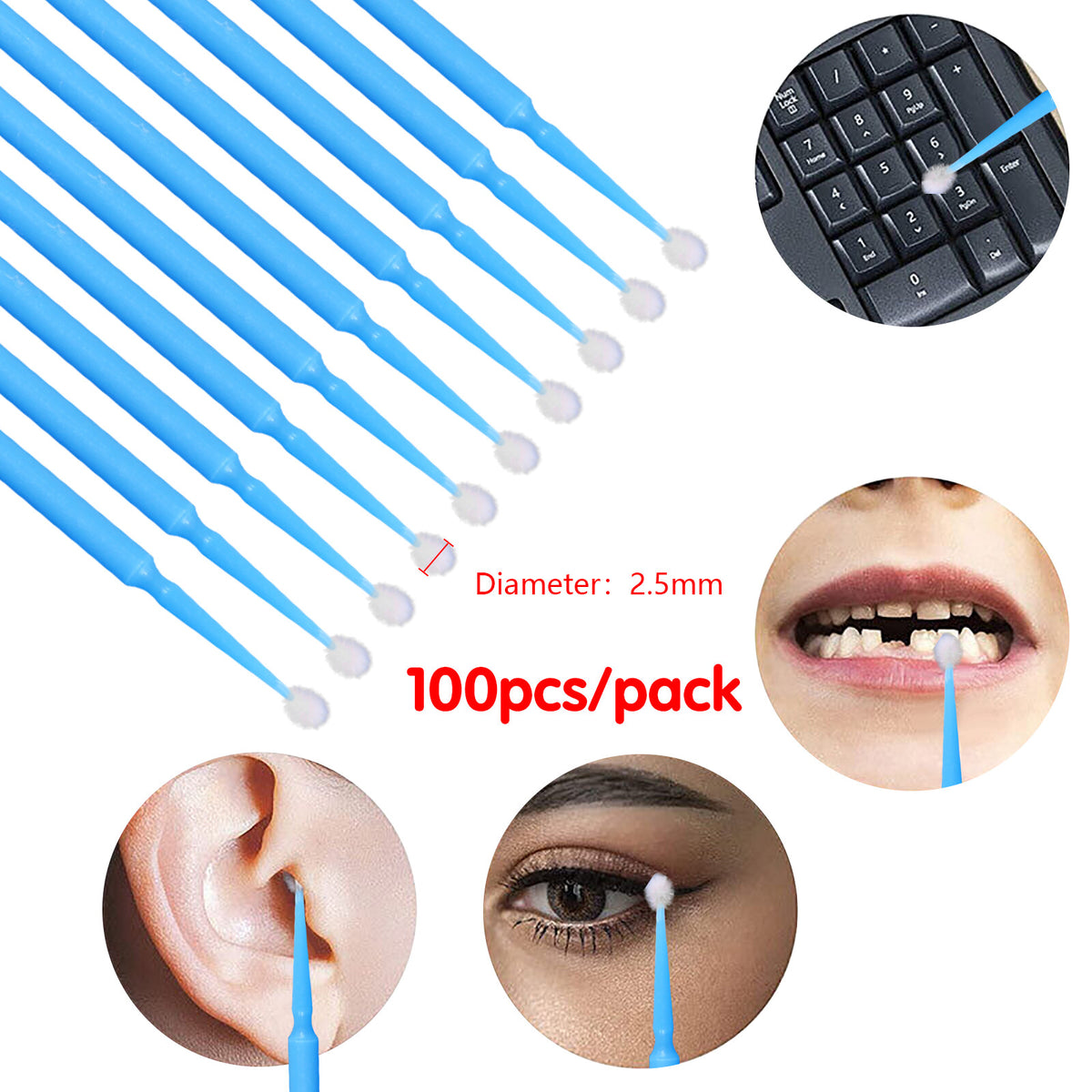 Micro Brush Applicators Dental Microbrush Set for Precision Application
