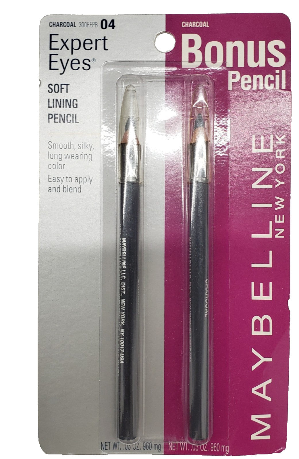 Maybelline Expert Eyes Charcoal Eye Pencil - Pack of 2