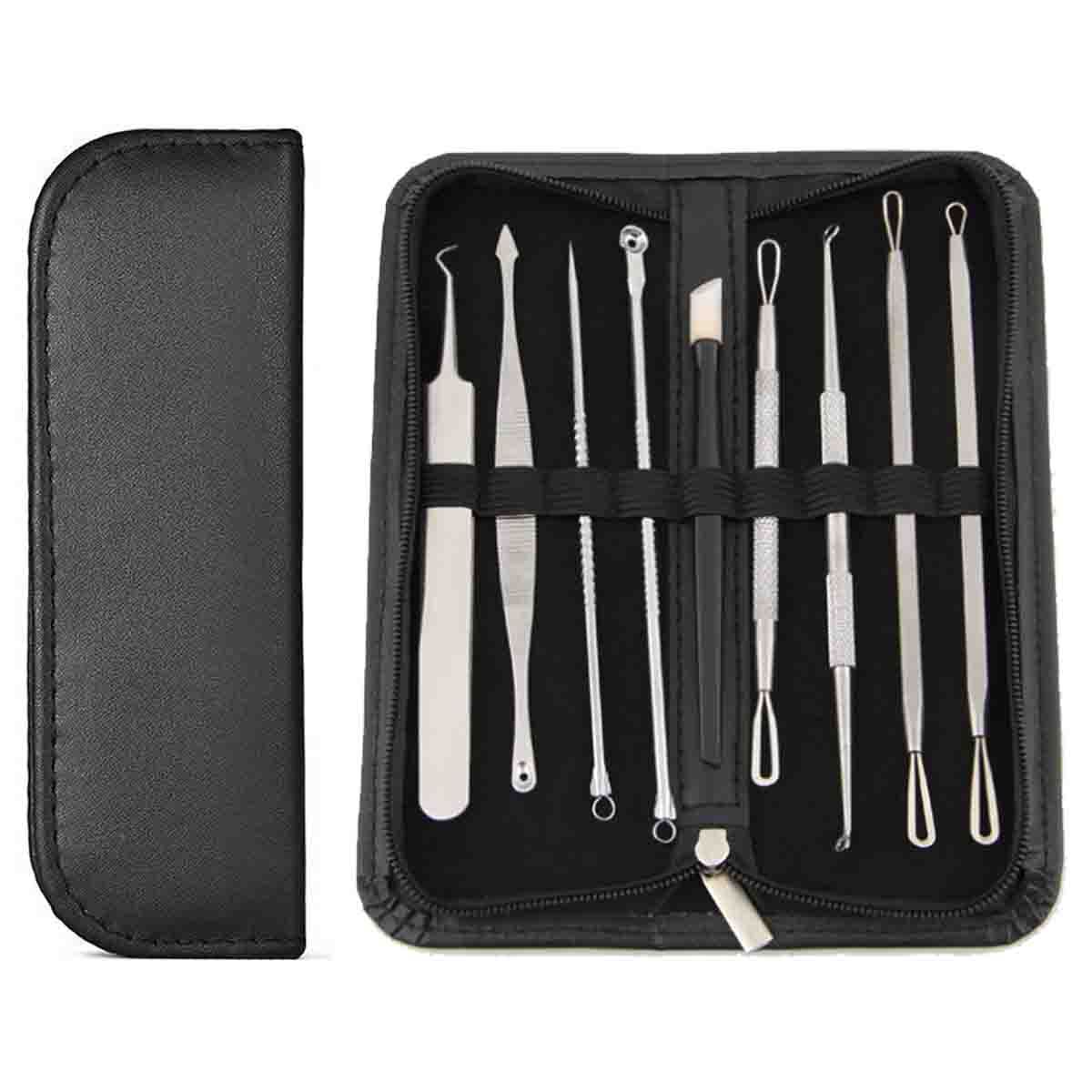 Blackhead Remover Kit - Pimple Blemish Comedone Extractor Tweezers, 7-Piece