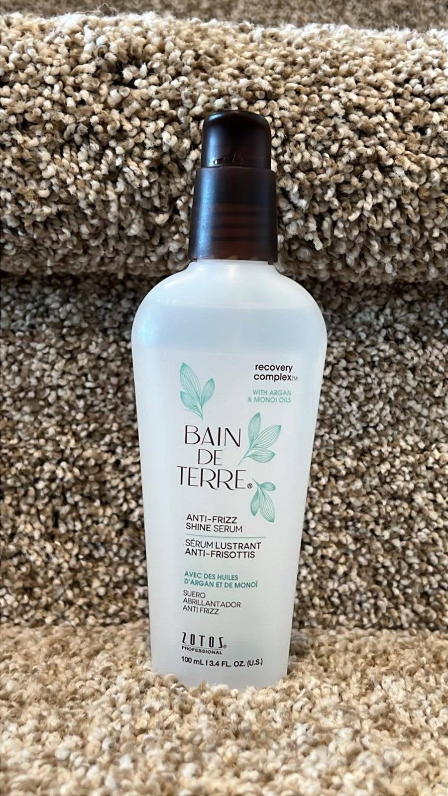 Keratin Hair Serum with Argan Oil - Anti-Frizz & Shine Treatment 3.4oz