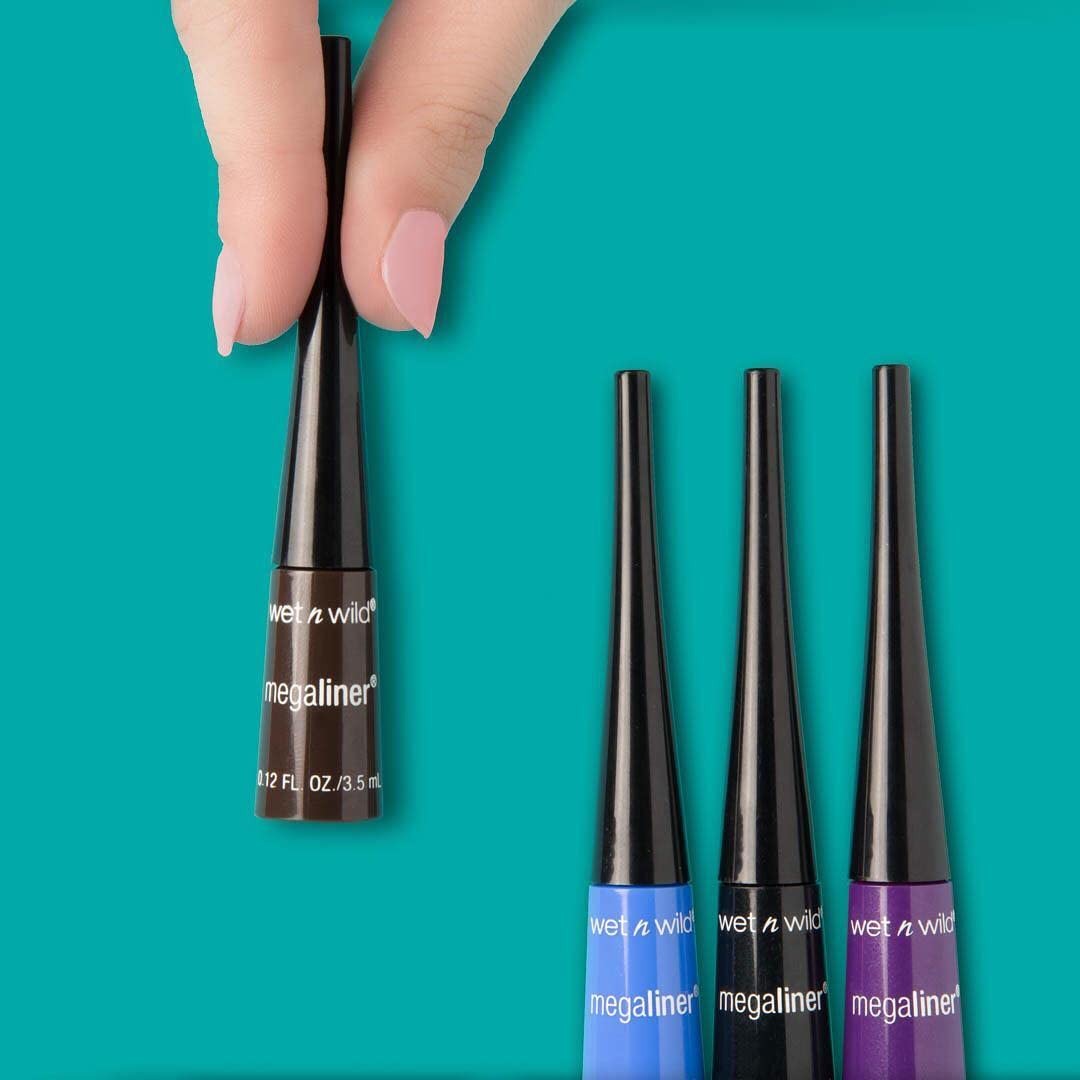 Liquid Eyeliner with Metallic Brown Finish - Long-Wear, Water-Resistant