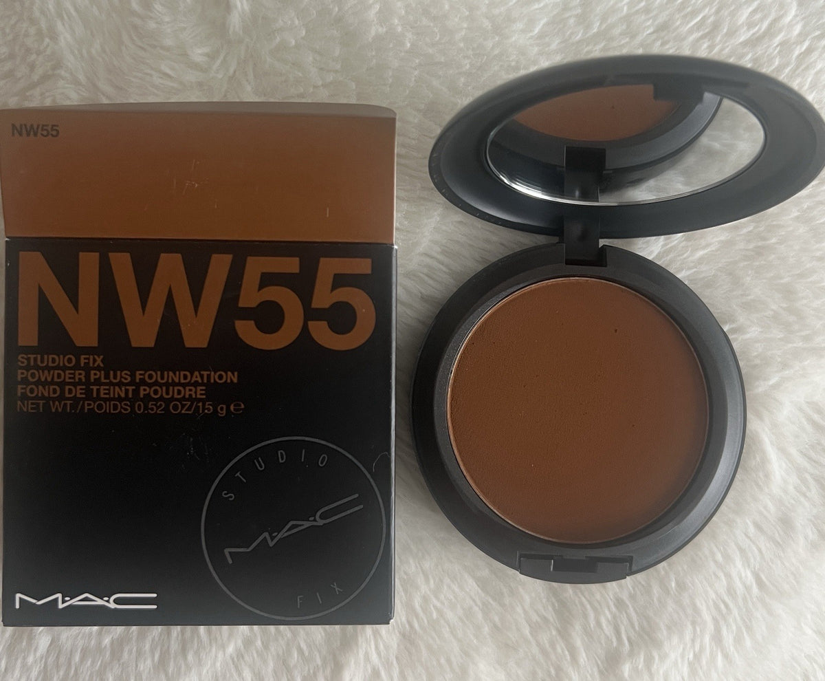 MAC Studio Fix Powder Plus Foundation NW55 Full Size 0.52oz Face Makeup