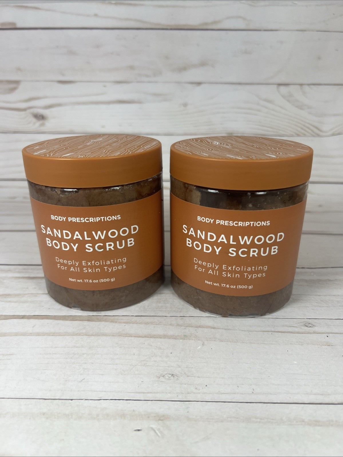 Body Prescriptions Sandalwood Scrub Deeply Exfoliating 17.6oz (2pk)