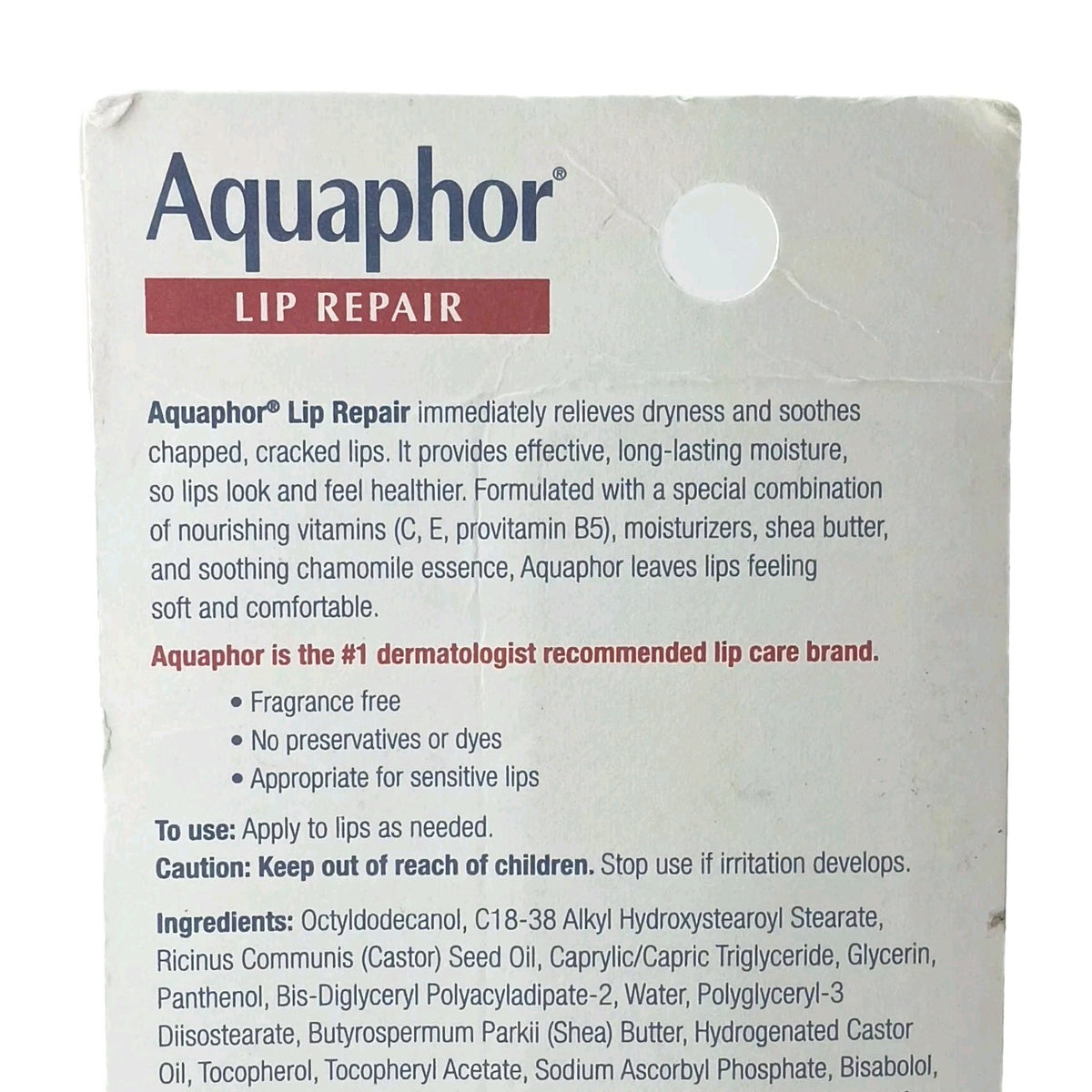 Lip Balm for Dry Chapped Lips - Immediate Relief, .35 fl oz