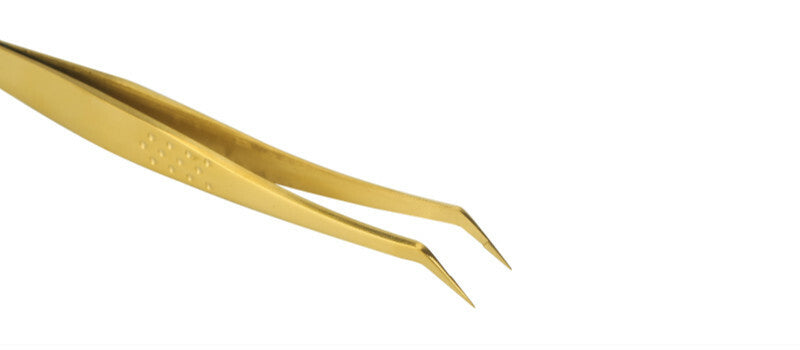 Professional Eyelash Tweezers Stainless Steel Precision Tips for Lash Extensions