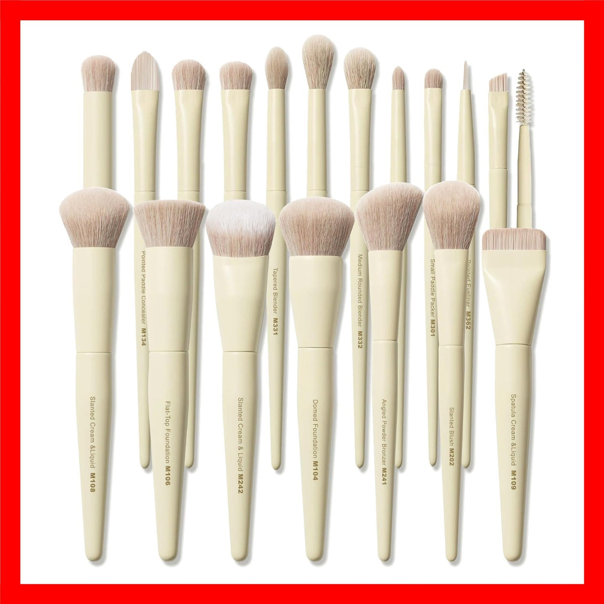 18Pcs Makeup Brush Set - Face & Eye Professional Cosmetic Tools