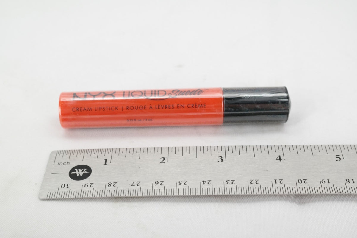 NYX Liquid Suede Cream Lipstick Orange County 0.13 fl oz - Long-lasting Lip Color