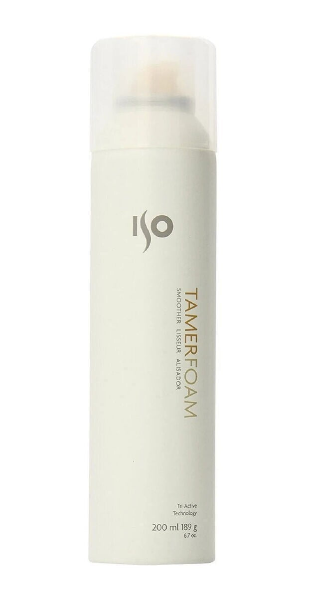 ISO Tamer Foam 200ml Hard Hair Styling Foam - Strong Hold, New