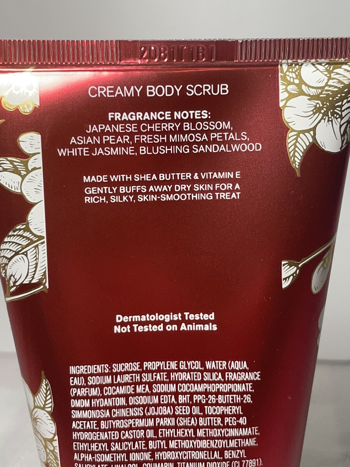 Japanese Cherry Blossom Body Scrub - 8oz Exfoliating Skin Care Set