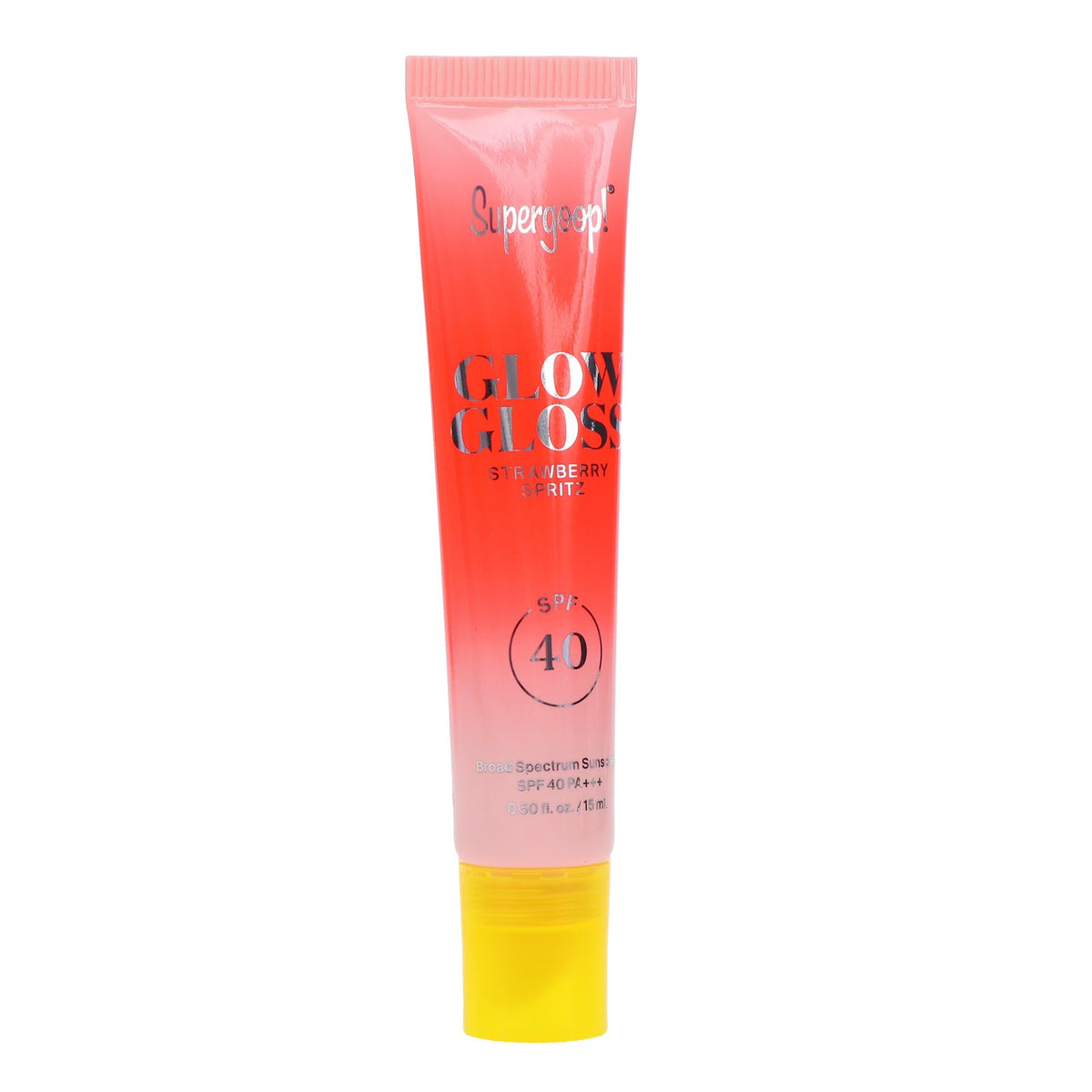 Supergoop! Glow Gloss Strawberry SPF 40 Lip Gloss 0.15 oz - Hydrating Sun Protection
