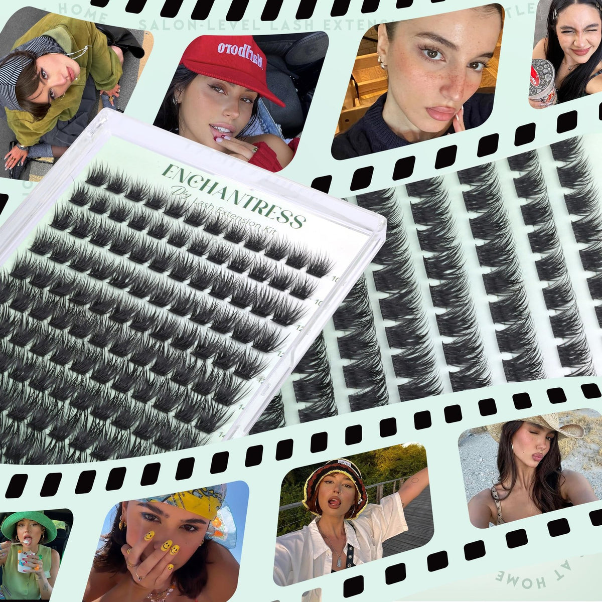 Wispy D Curl Lash Clusters 144 Count - Fluffy Faux Mink Eyelash Extensions