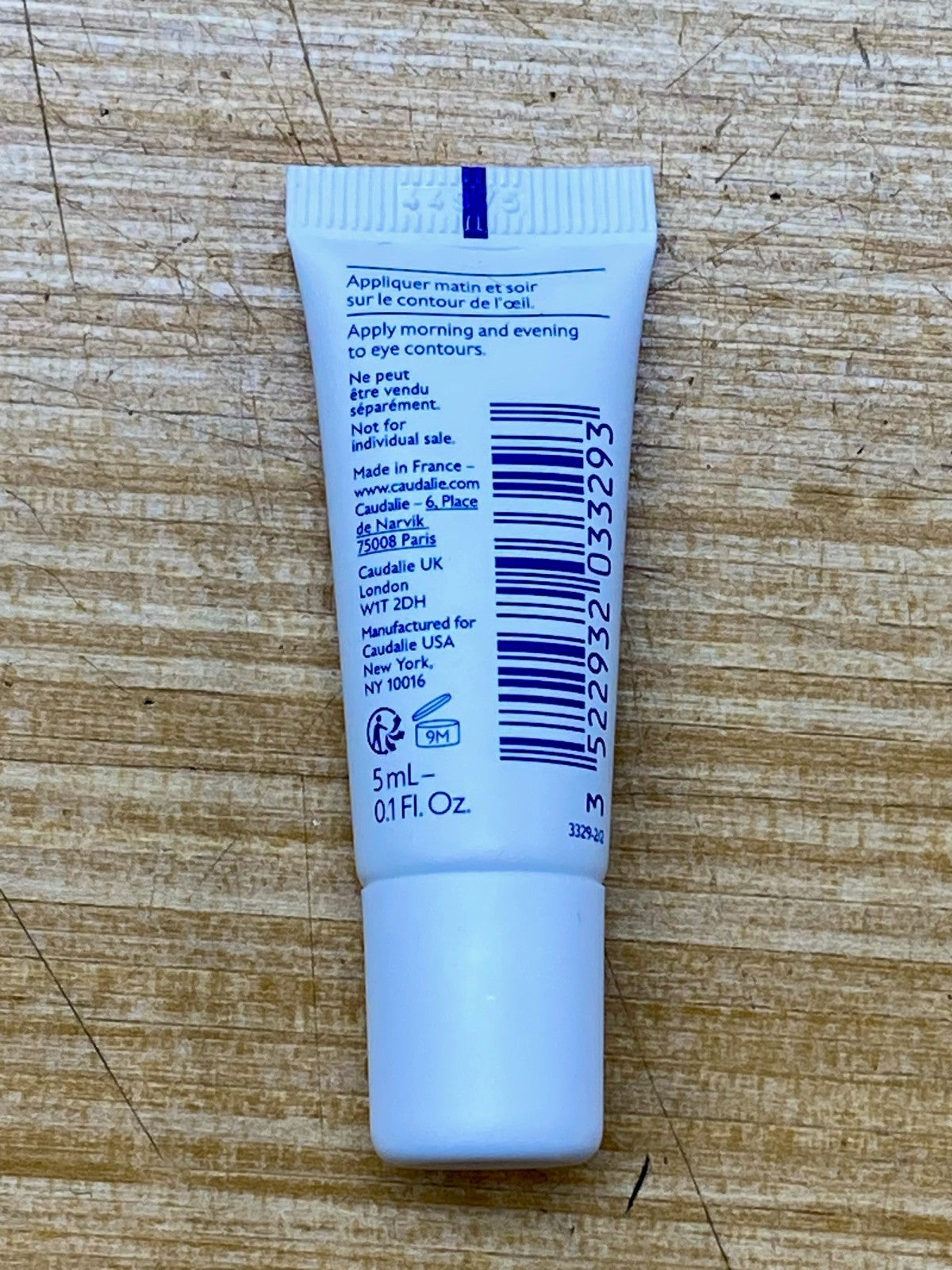 Caudalie Vinoperfect Brightening Eye Cream Travel Size 5ml - Mini