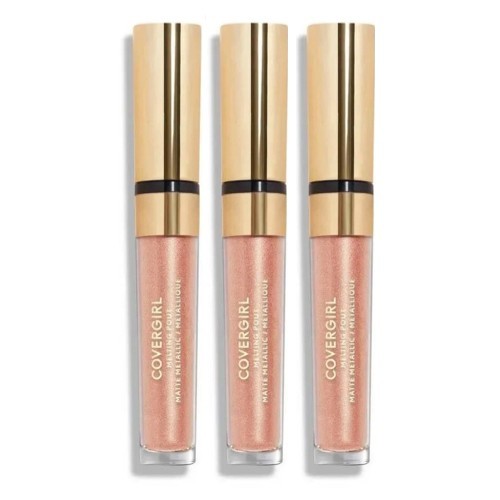 3-Pack Metallic Lip Gloss Set - Melting Pout Gilded Goddess