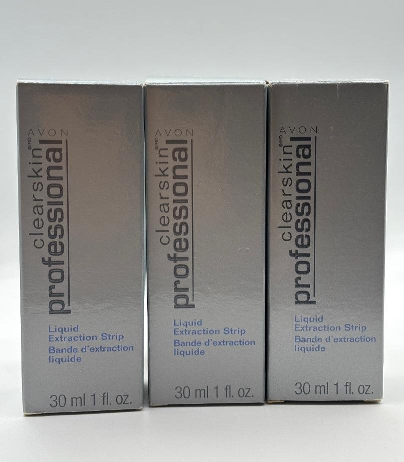 3x Avon Clearskin Professional Liquid Extraction Strip Discontinued