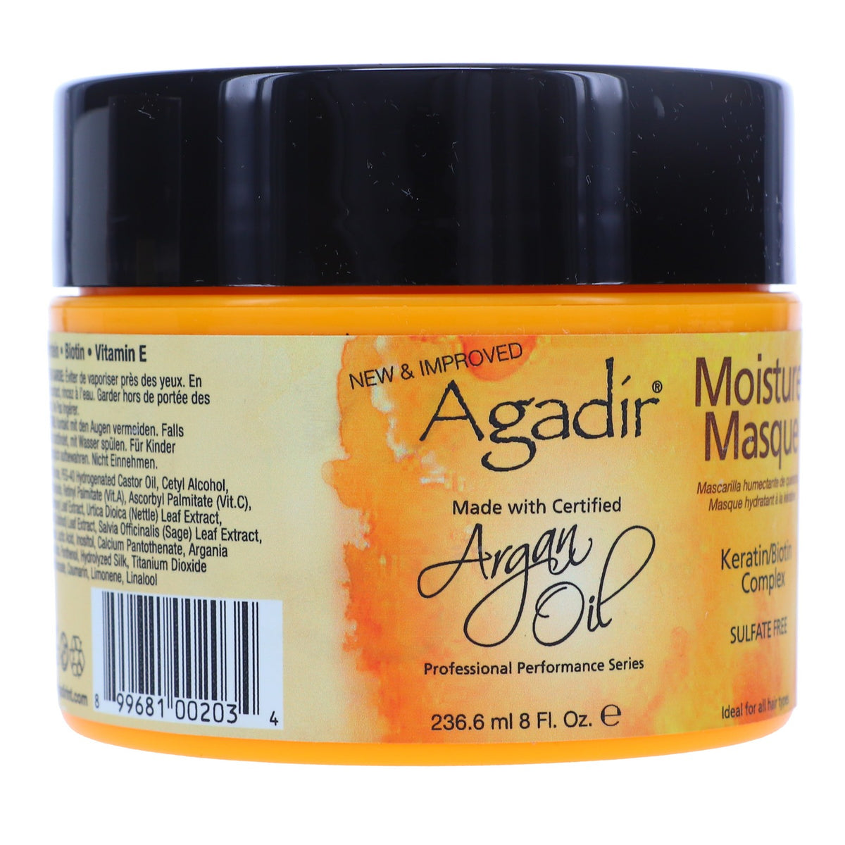 Agadir Argan Oil Moisture Masque - Deep Hair Conditioning Treatment 8 oz