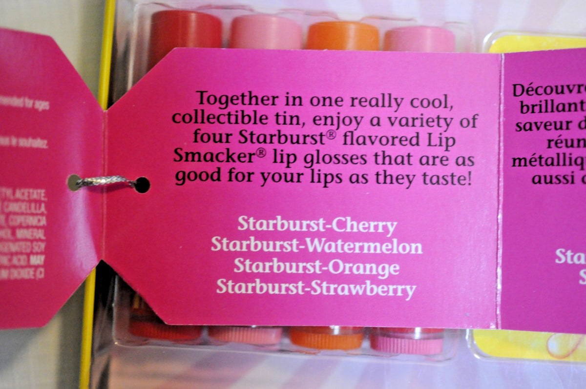 Lip Smacker Starburst Lip Balm Set - 4 Flavors in Tin