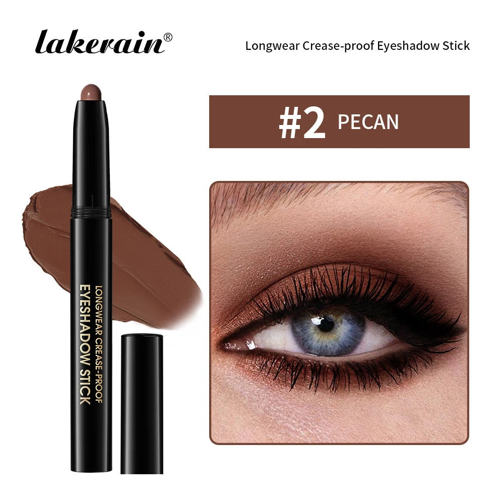 Long Lasting Waterproof Eyeshadow Pencil Set - Glitter, Shimmer & Matte
