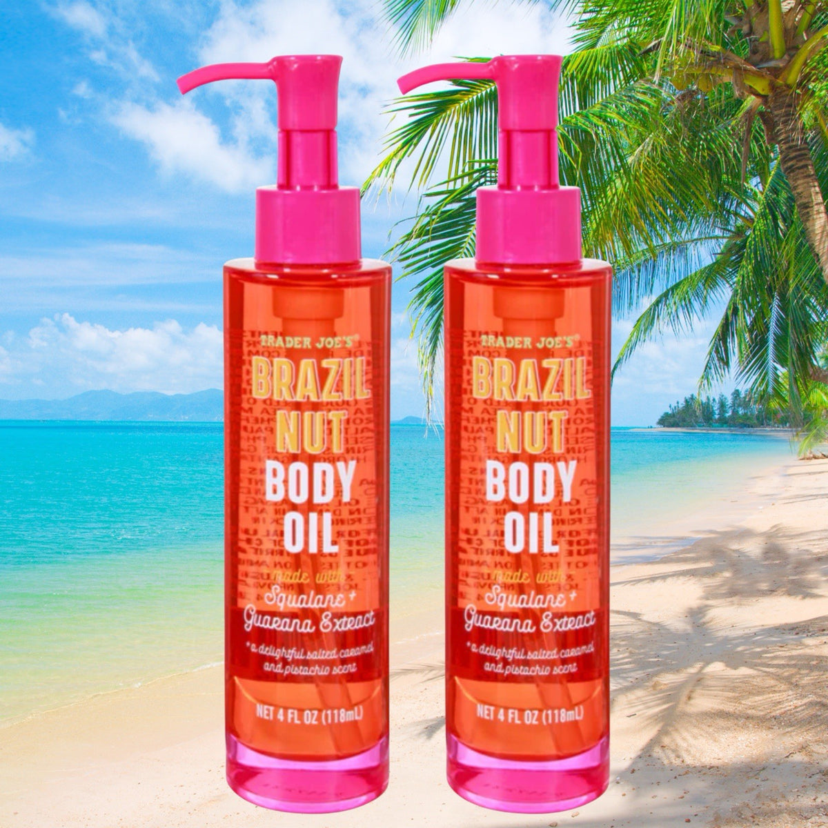 Brazil Nut Body Oil 4 fl oz - Ultra Rich Hydrating (2 Pack)