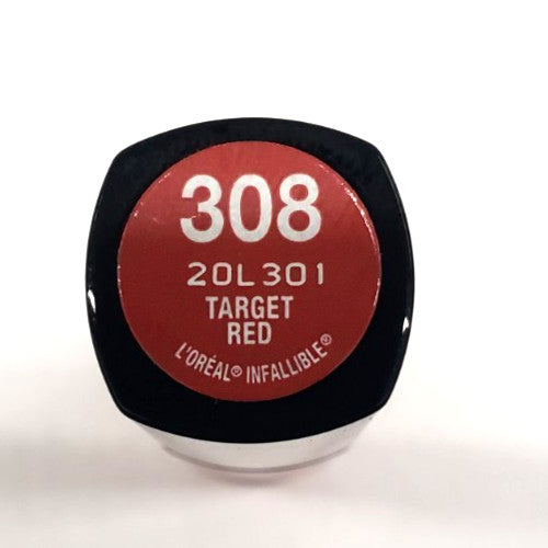 Infallible Le Rouge Lipstick 308 Target Red - Long-Lasting Lip Color
