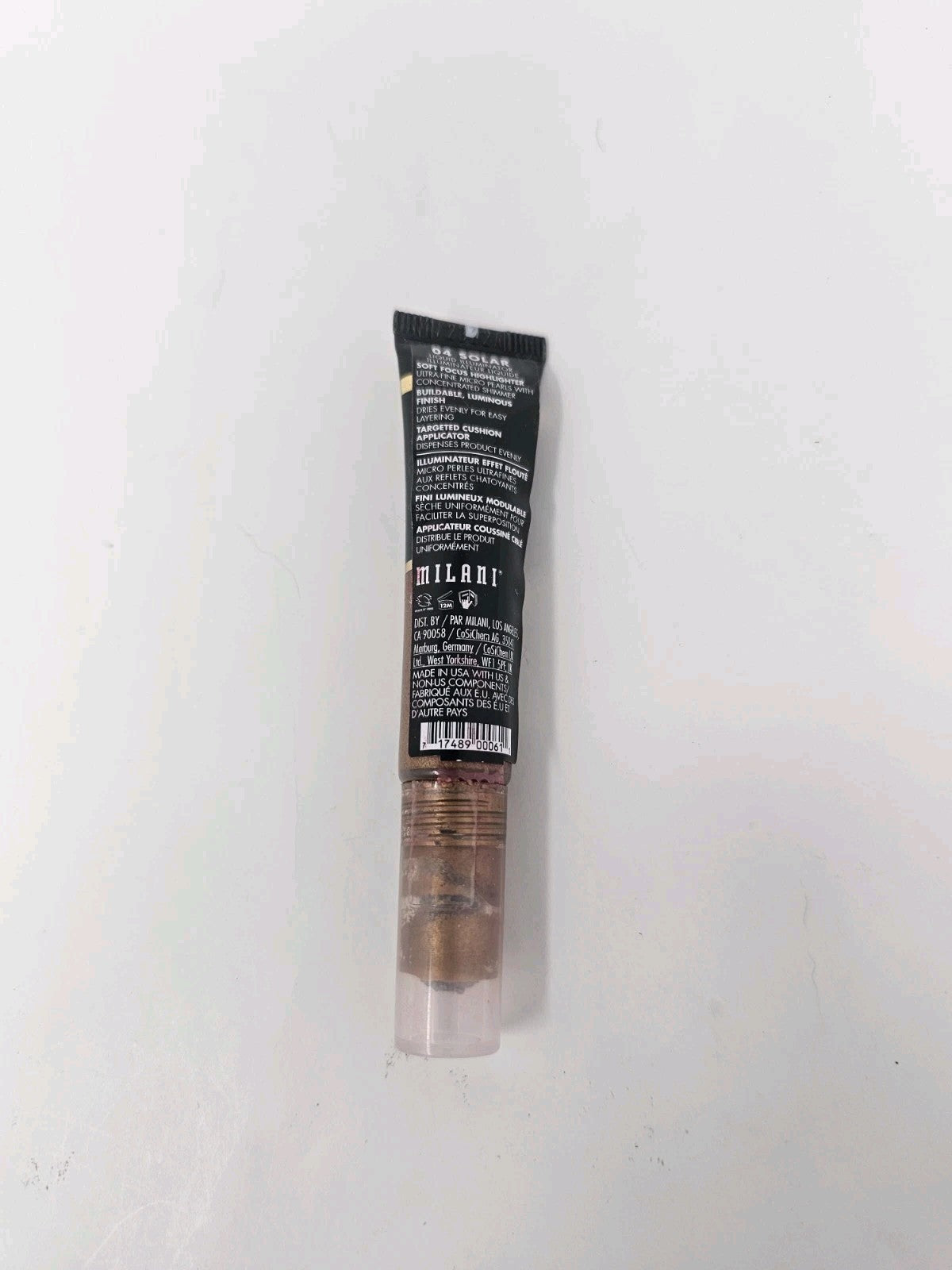 Milani Liquid Highlighter 04 Solar Solaire - Illuminator for Face & Makeup