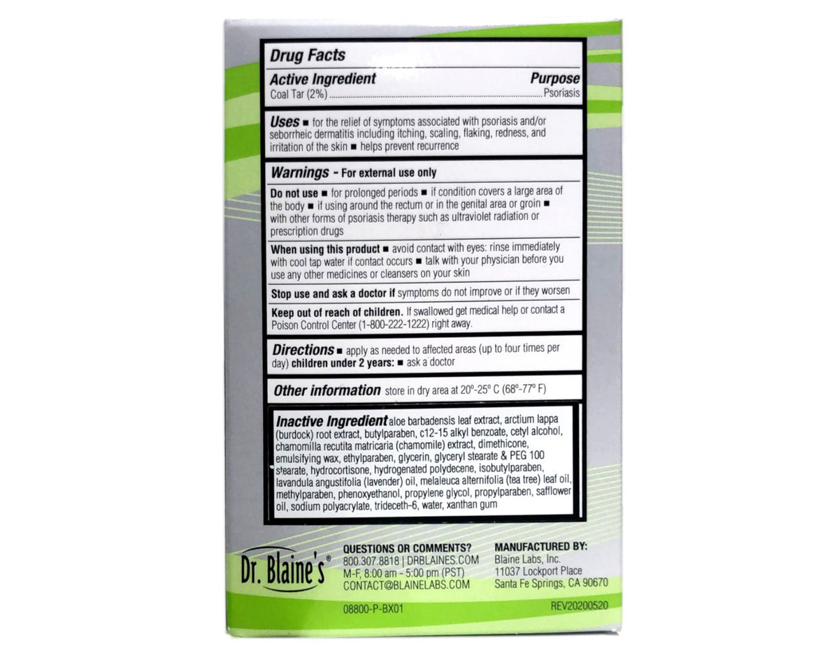 Dr. Blaine's Revitaderm Psoriasis Formula 4 Oz. + Travel Size - Pack