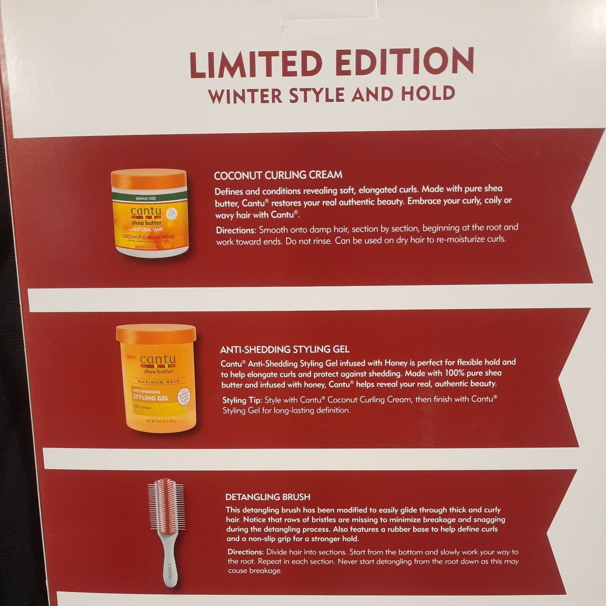 New CANTU HAIR WINTER STYLE & HOLD GIFT SET 3 PCS