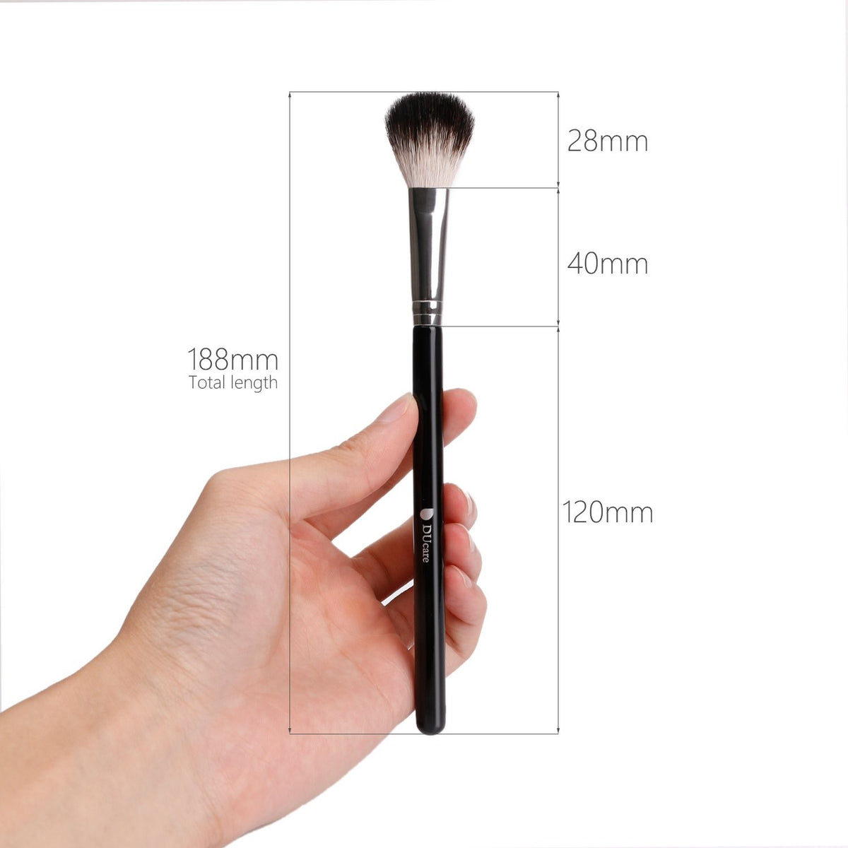 Highlighter Makeup Brush - Soft Goat Hair Blending and Precision Face Brush