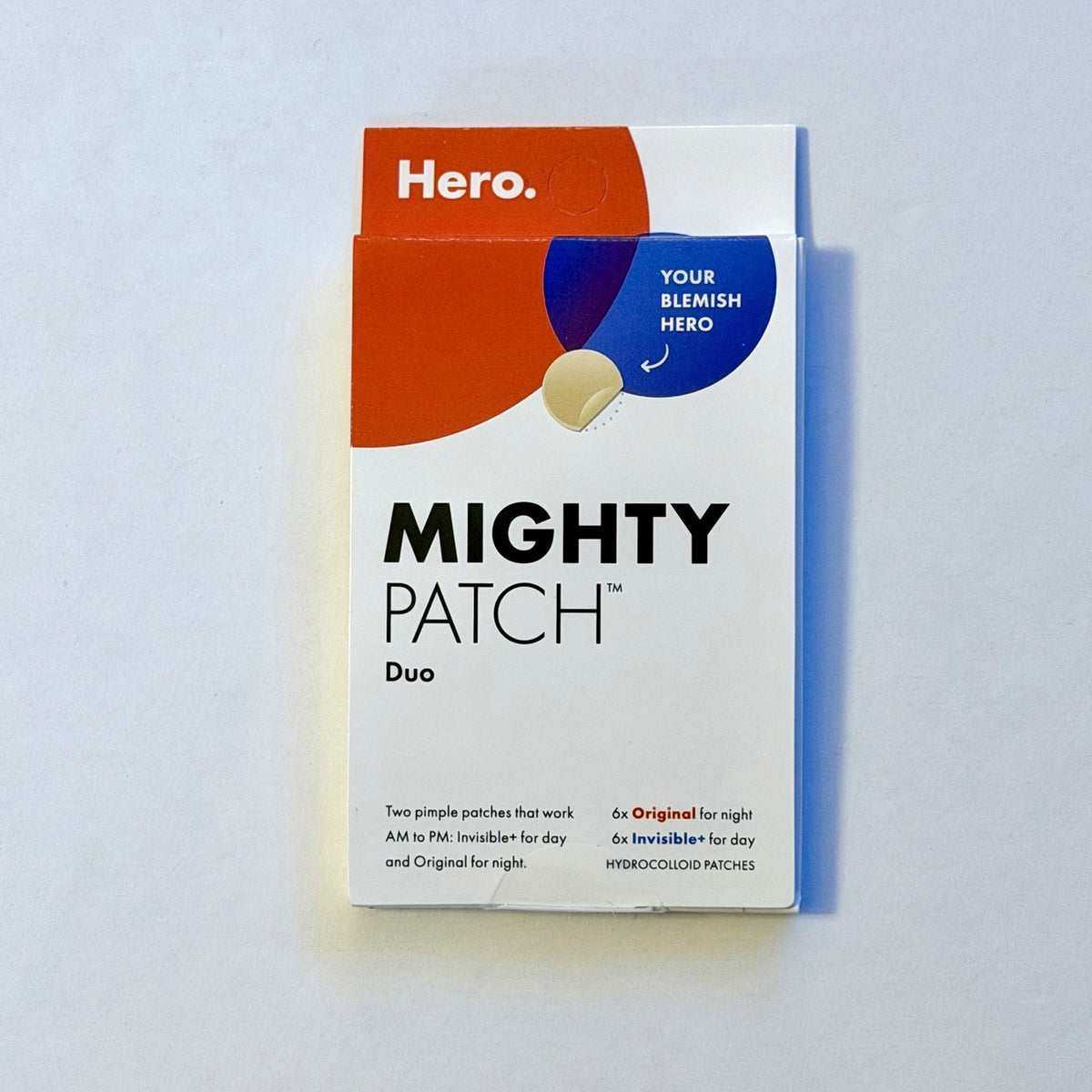 Hero Mighty Patch Duo Pimple Patches Set - 12 Invisible & Original Acne Patches, Pack of 4