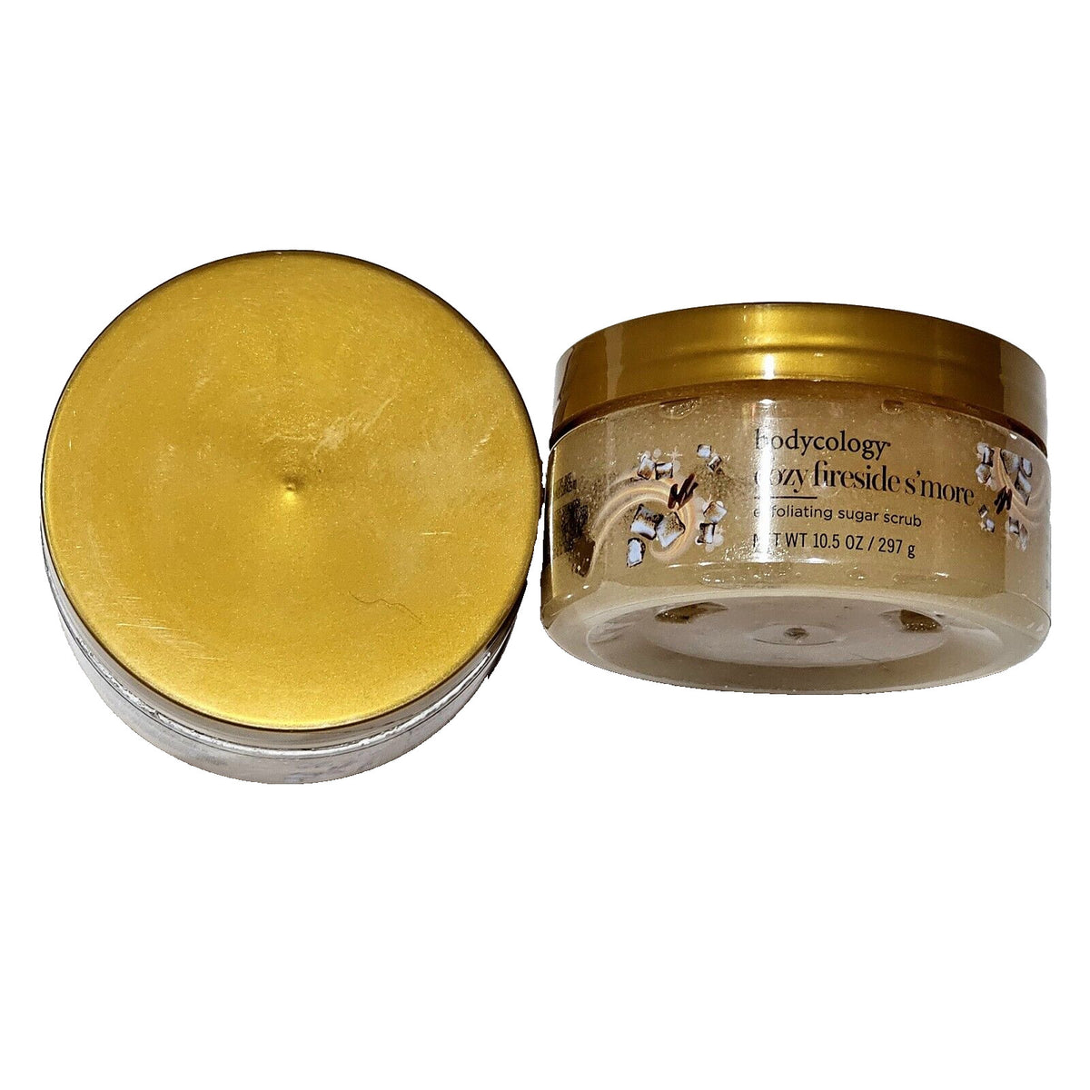 2 Pack Bodycology Cozy Fireside S'more Exfoliating Sugar Scrub 10.5oz