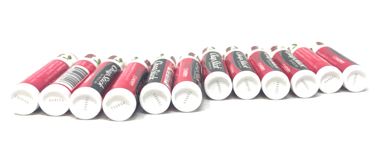ChapStick Classic Cherry Lip Balm Pack - Sealed 0.15 oz Each, Pack of 12