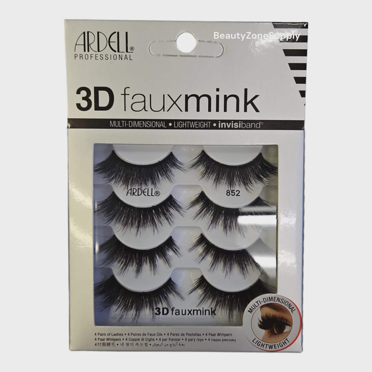 Ardell Faux Mink 3D Strip Lashes Multipack - 4 Pairs Eyelash Extensions