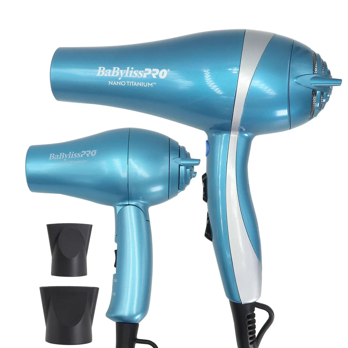 Professional Travel Hair Dryer Set - Nano Titanium Ionic & Folding Lightweight Styling Kit