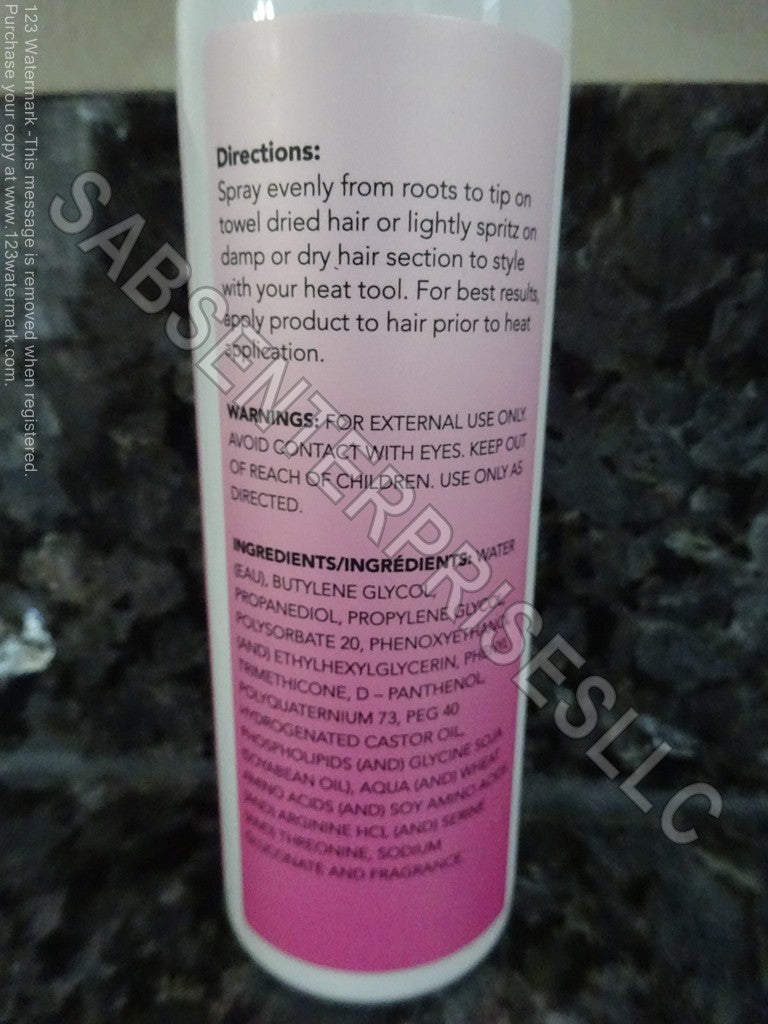 Natural Sense Heat Protectant Hair Mist Spray for All Hair Types - 6 Pack, 3.3 fl oz