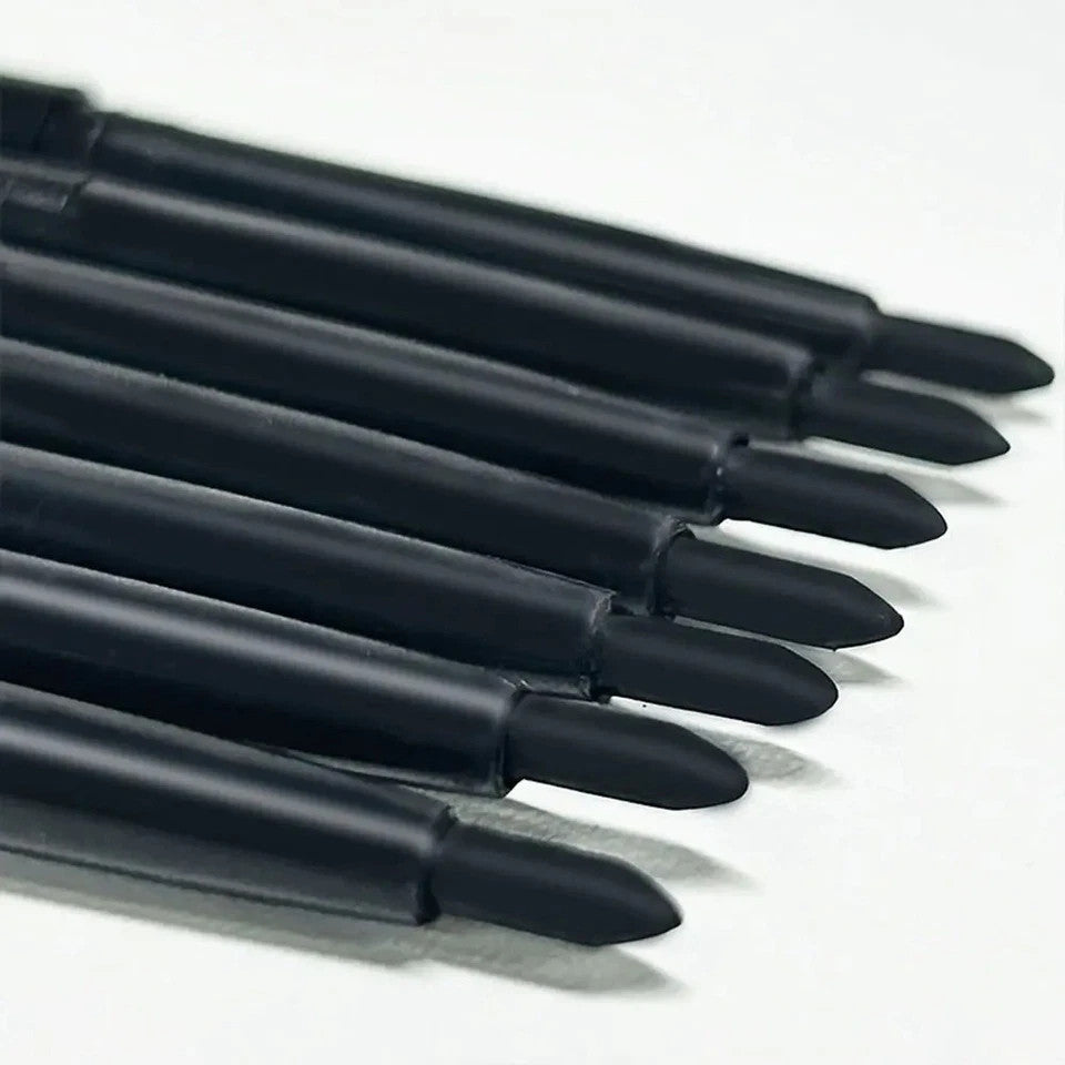 Waterproof Black Eyeliner Pencil Set - Long-Lasting & Smudge-Proof, 3 Pieces