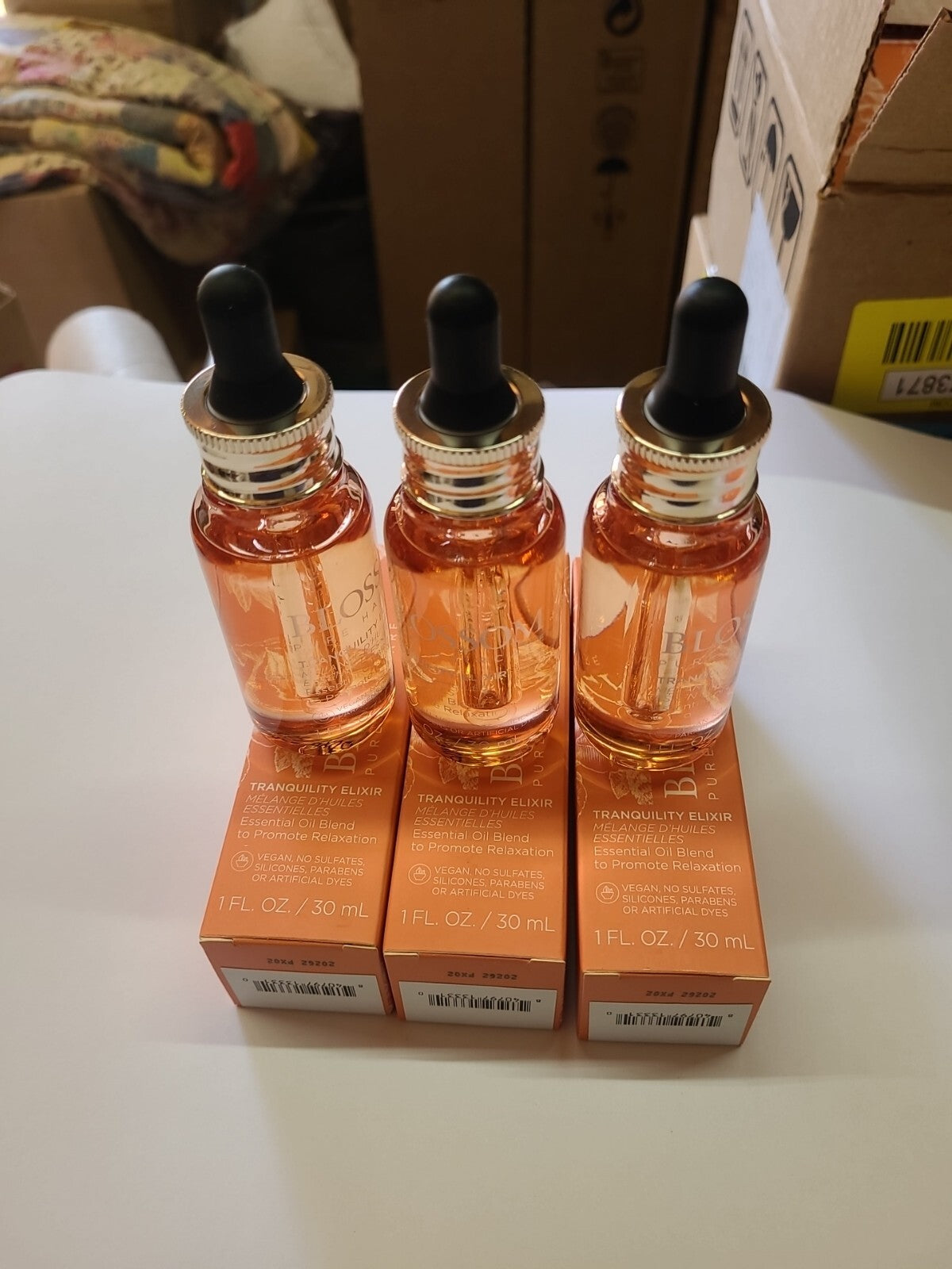 Blossom Pure Haircare Tranquility Elixir Oil for Hair, Skin & Massage - 3 Pack