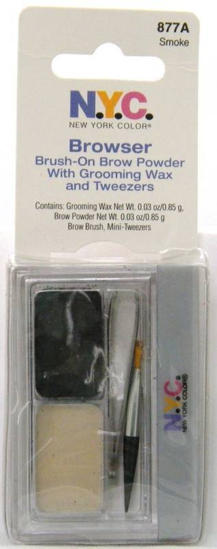 Eyebrow Kit with Wax, Powder, Tweezers - 10 Smoke Color Sets